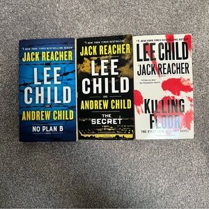 Jack Reacher Series - No Plan B, The Secret, Killing Floor Softcover Book bundle